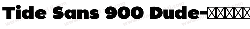Tide Sans 900 Dude字体转换